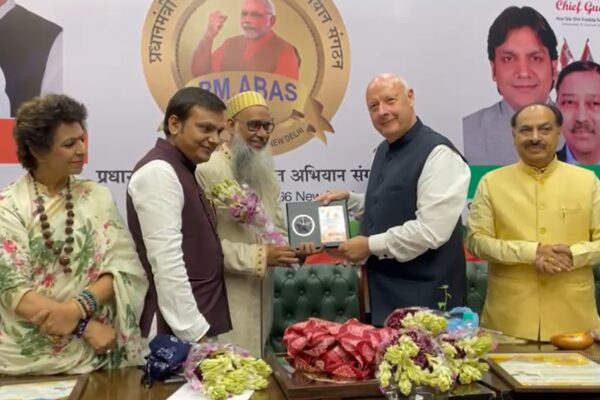 Mustafa Yusufali Gom honored by H.E. Freddy Svane, Ambassador of Denmark in Delhi
