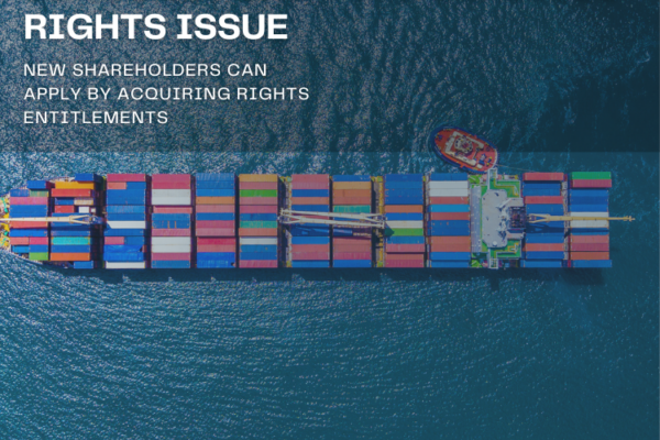 Seacoast Shipping Services’ Rights Issue: New shareholders can apply by acquiring Rights Entitlements