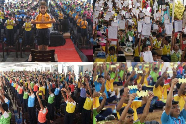 Frontline Schools Make Waves with Remarkable World Records in Green Initiatives, Yoga, Literature, and Artistic Creativity