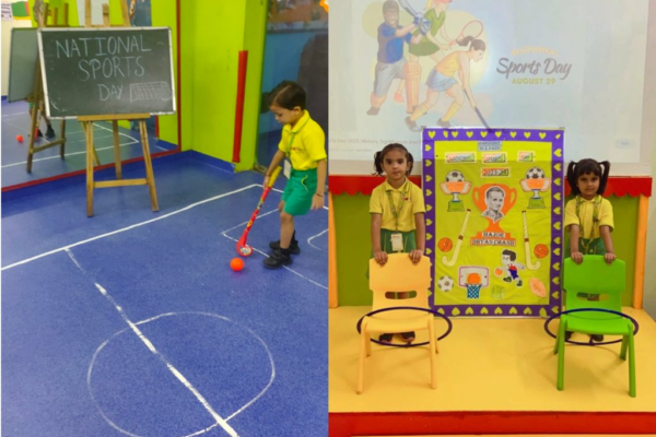 Makoons Play School Celebrates National Sports Day with Zeal in Mansarovar Park & Vaishali Sector-3