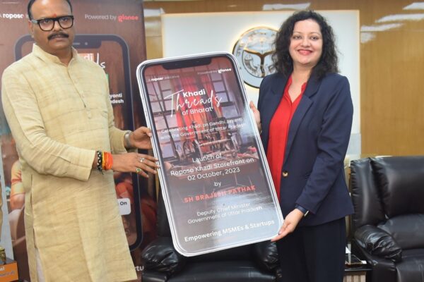 Roposo Khadi Storefront Launched by UP Deputy Chief Minister on Gandhi Jayanti to Promote Khadi Industry, Artisans and entrepreneurs.