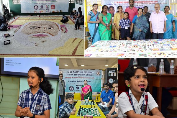 “Pioneering Records: Sree Narayana Mission Students Rewrite History in a Grand Event”
