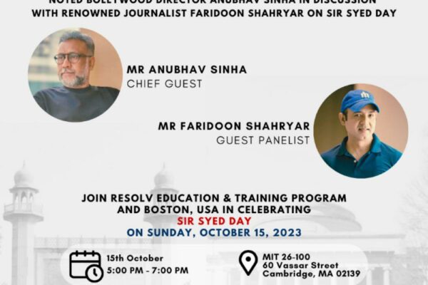 Anubhav Sinha to converse with Faridoon Shahryar at MIT, Boston on October 15 about his illustrious journey
