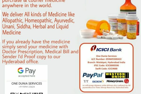 Medicine International Courier Service from India