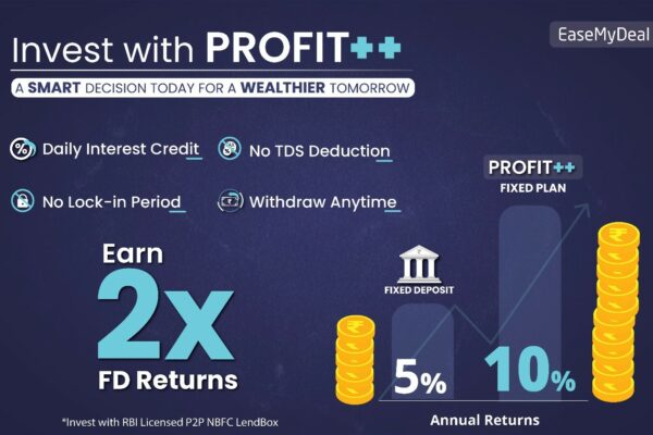 EaseMyDeal Partners with LendBox to launch P2P Investment on its App at Flat 10% p.a.