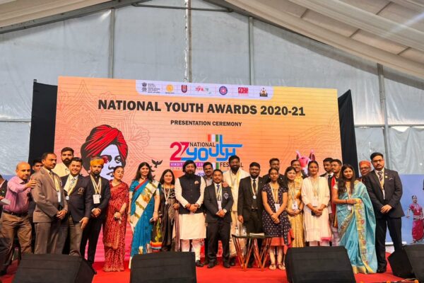 Fifteen young individuals were conferred with the National Youth Award at 27th National Youth Festival 2024