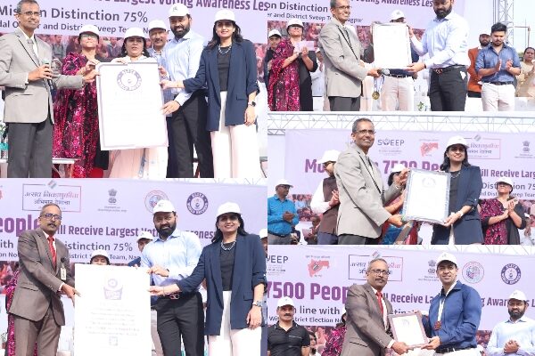Nagpur District Sets Elite World Records with Voter Awareness Lesson Engaging 8100 Participants