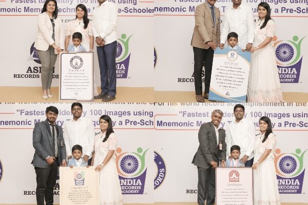 M.Advhik from Coimbatore Sets Record for Rapid Image Recognition Using Mnemonic Memory Technique