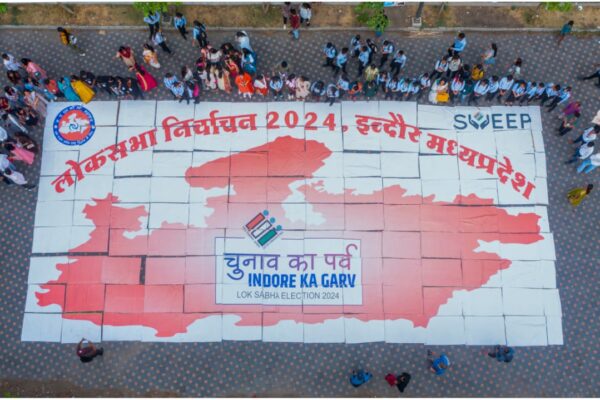 Unique Record created for voter awareness program by NGO Mahasangh of Madhya Pradesh .
