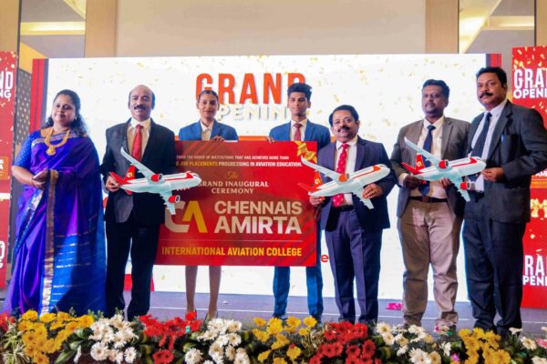 Chennais Amirta Takes Flight in Aviation Education by Rolling Out International Aviation College inaugurated by Mr. R. Boominathan & Scientist Dr.E.K.T.Sivakumar