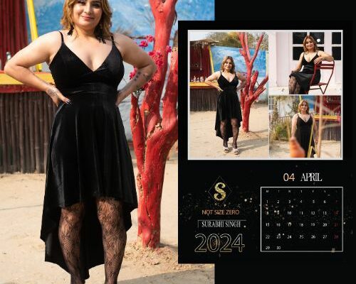 Surabhi Singh Being the face plus size calendar by Shapely By Somwya