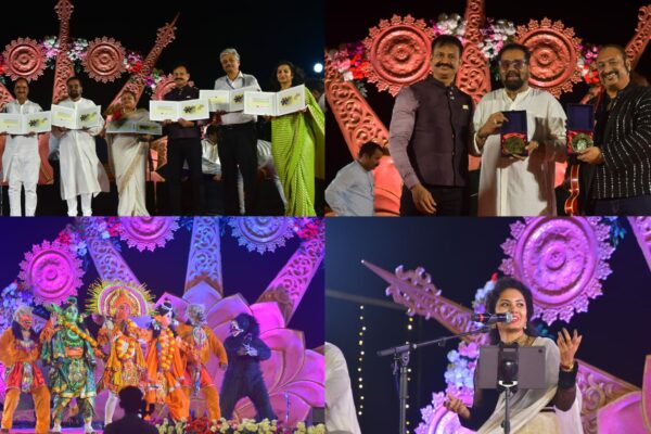 Ironman Supercop Krishna Prakash, Hariharan, Leslee Lewis. Anwesshaa et al unveil Sab Me Ram Shashwat Shri Ram’ Stamp and Shashwat Swar poetry book cover at Radio Pier