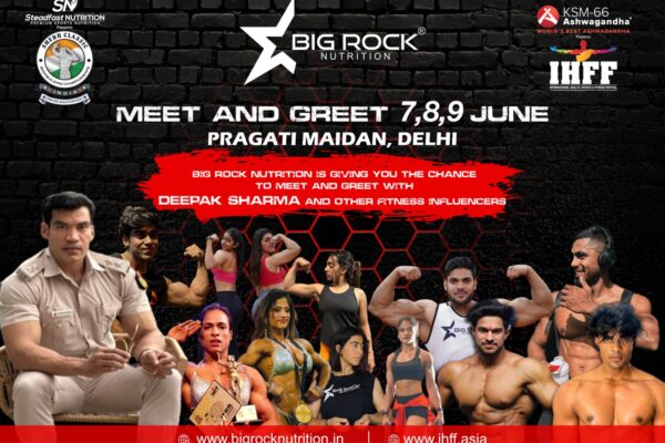 Big Rock Nutrition is Giving You The Chance To Meet and Greet With Deepak Sharma and Other Fitness influencers.