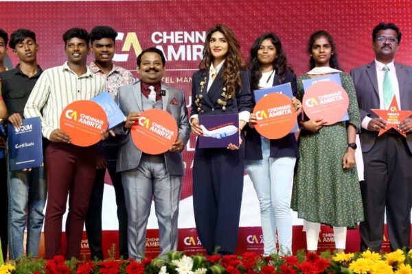Chennais Amirta Group of Institutions Chairman Mr.R.Boominathan Announced Actress Sreeleela as Brand Ambassador