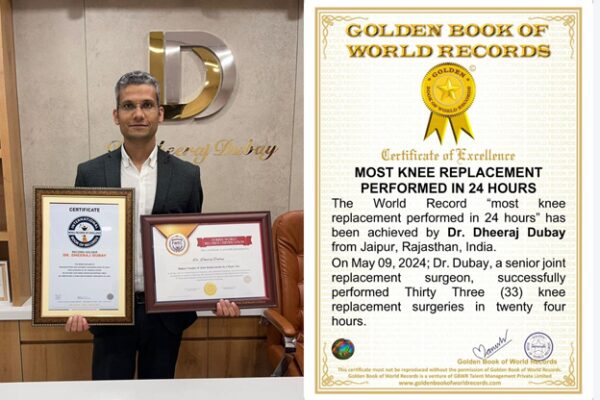 Jaipur Surgeon Shatters World Record in Joint Replacement Surgeries
