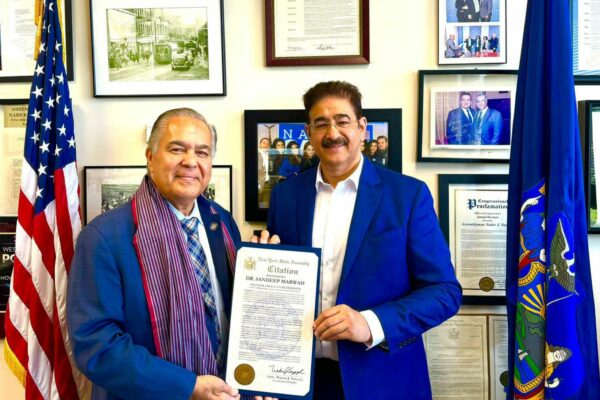 Dr. Sandeep Marwah Honored by New York State Assembly for Cultural Contributions
