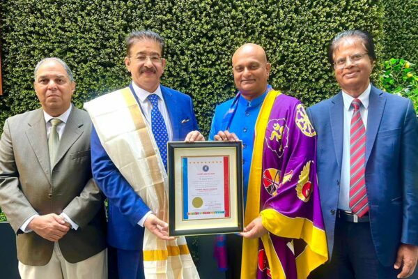 Dr. Sandeep Marwah Honored with Prestigious Title “Lotus of World Peace” in New York