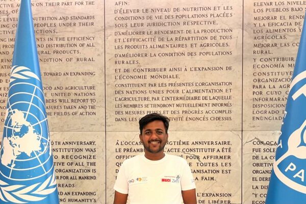 Indian Student Representative Aman Agrawal Shines at World Food Forum.