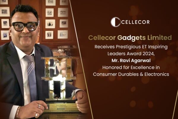 Cellecor Gadgets Limited Receives Prestigious ET Inspiring Leaders Award 2024, Mr. Ravi Agarwal Honored for Excellence in Consumer Durables & Electronics