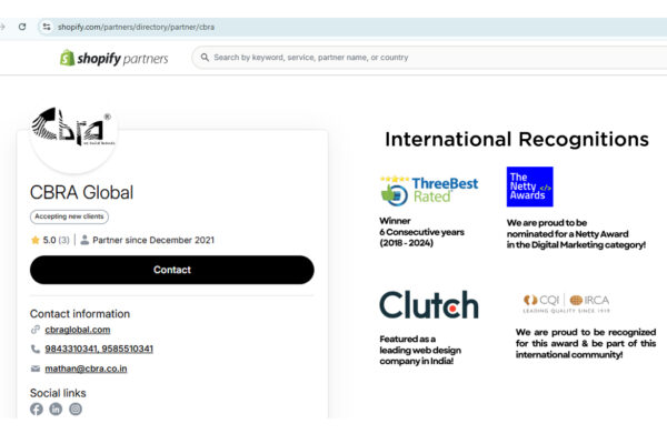 Empowering Your E-Commerce Journey: Why CBRA Global is the Trusted Shopify Expert