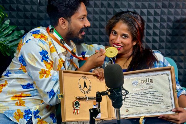 First Indian Malayali Podcaster Achieves Global Milestone with Record-Breaking Studio Setup