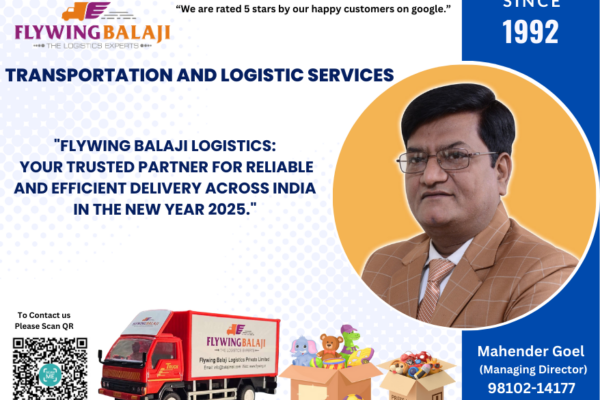 Flywing Balaji Logistics Strengthens Toy Transportation Services for New Year 2025
