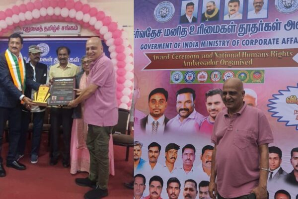 Dr. Kamal H. Muhamed Honored with Pondicherry Ratna Award for Contributions to Literature and Humanitarian Work