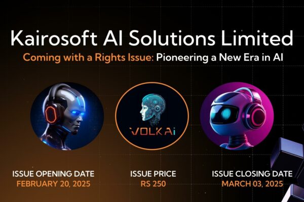 Kairosoft AI Solutions Limited: Pioneering a New Era in AI with Volkai coming with Right Issue