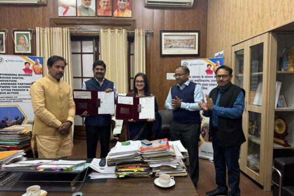 The Government of Uttar Pradesh partners with Indus Action to enhance Worker Welfare System