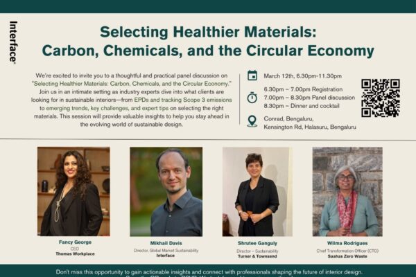 Interface Hosts Exclusive Panel Discussion on Selecting Healthier Materials for a Sustainable Future
