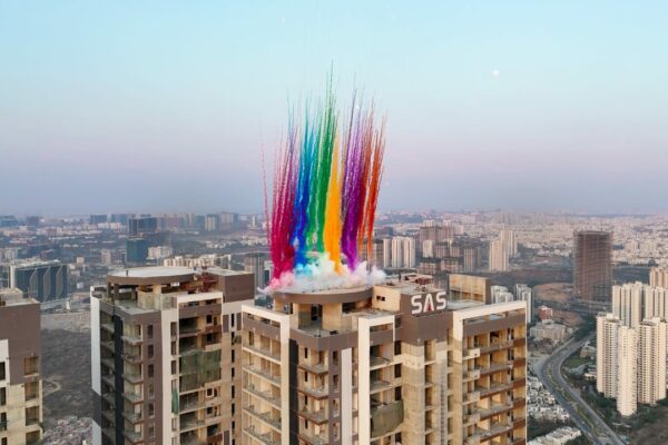 Hyderabad Witnesses Its Highest Holi Celebration at SAS Crown