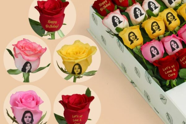 FloralHub.in Pioneers Personalized Floral Artistry, Etching Images and Messages onto Fresh Flowers