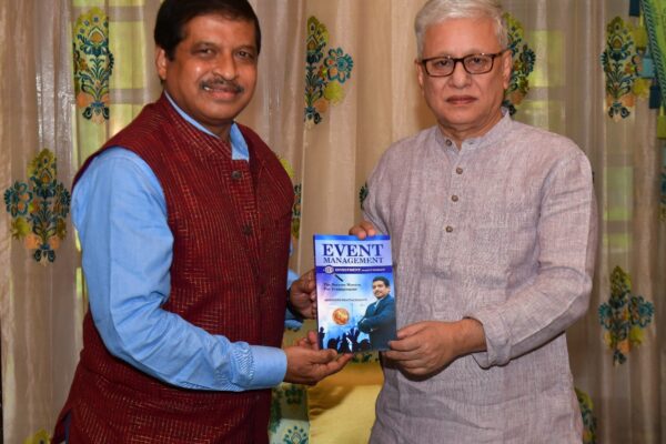 Telangana Governor  re- launches Abhijeeth Bhattacharjee’s  Event Management Book  at Raj Bhavan Hyderabad.