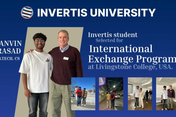 Invertis University Student Selected for International Exchange Programme with Livingstone College, USA
