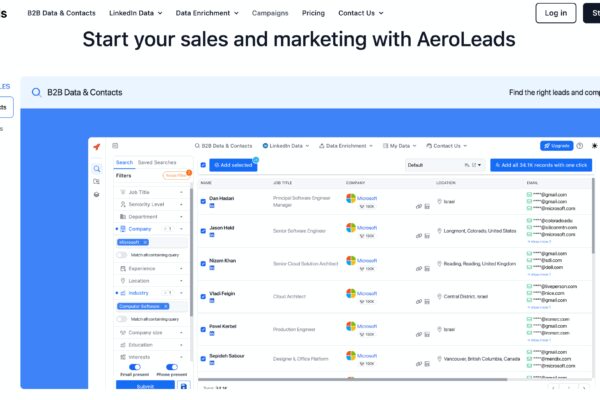 AeroLeads Launches LinkedIn API with Emails and Phone Numbers — A Powerful Alternative to LinkedIn’s Developer API