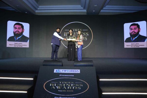 Vijayan Trishul Defence Solutions Honoured with ‘Excellence in Contribution to Make in India’ Award at Times Business Awards North 2025