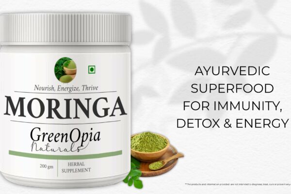 GreenOpia Moringa Powder: Ayurvedic Boost for Daily Life