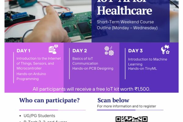 IHub-Data, IIIT Hyderabad Announces Workshop on IoT-AI for Healthcare Innovation