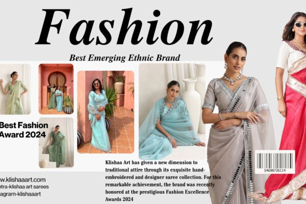 Klishaa Art is Winning Hearts with its Hand-Embroidered Designer Sarees for the Modern Indian Woman