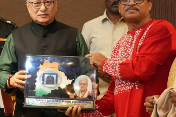 Raj Bhavan Telangana organizes West Bengal Foundation Day : Governor Shri Jishnu Dev Varma felicitates Bengali Pride in Hyderabad: Abhijeeth Bhattacharjee