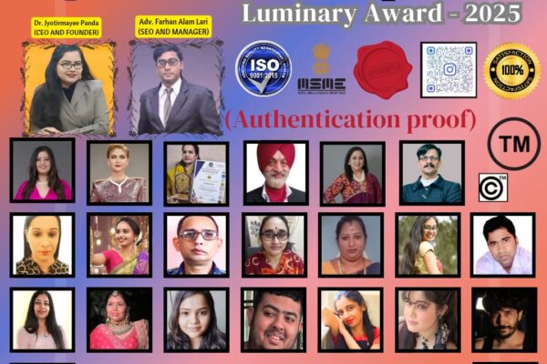 Illuminating Excellence: The Global Luminary Award 2025 by JJ CROWNS