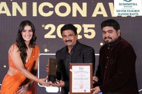 Sushmitha Jewellers Crowned Indian Iconic Silver Craft 2025 – Timeless Elegance in Every Piece: Sushmitha Jewellery Silver Filigree Handicrafts – Mr. Rajkumar Kanaparthi