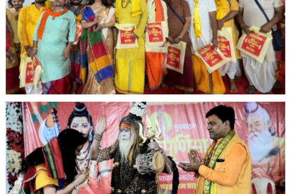 Mahamandaleshwar Kailash Puri Graces Guru Purnima Celebration Organized by BJP Former Corporator Neela Soans