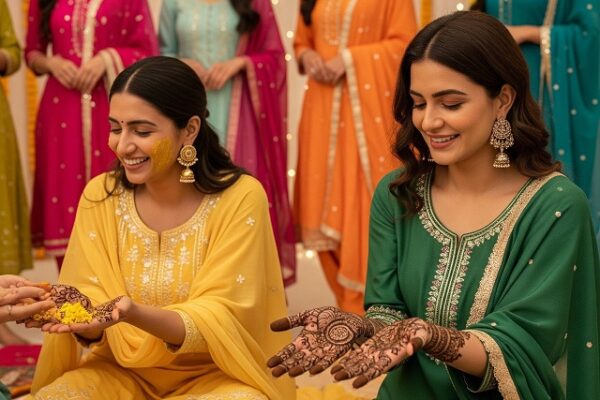 Salwar Suits for Haldi & Mehendi: Vibrant and Functional Picks