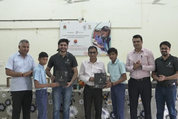Surat Watch Brand Sylvi Gifts Time to 450+ Students in Government School CSR Drive
