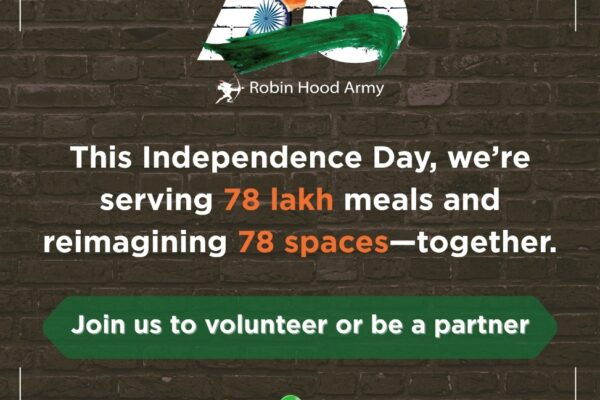 Robin Hood Army Conducts Nationwide Mission to Serve 78 Lakh Citizens and Transform 78 Community Spaces