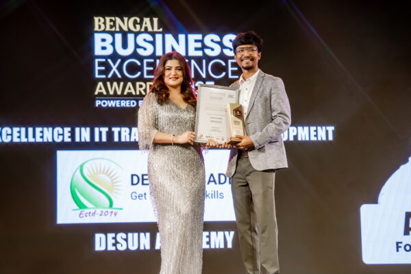 Arghya Dutta of Desun Academy Honoured with Bengal Business Excellence Award 2025 for Excellence in IT Training & Skill Development