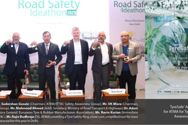 ATMA Receives International Honour for Tyre Safety Awareness