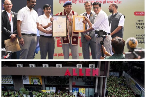 Rajesh Dandotiya Sets World Record for Largest Drug Awareness Session in Indore