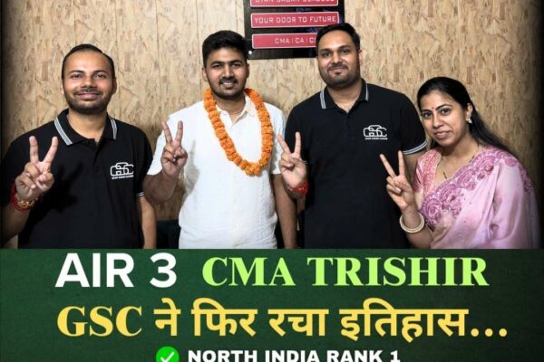 GSC Students Shine Bright in CMA Examinations: Top Ranks Put Jaipur on National Map